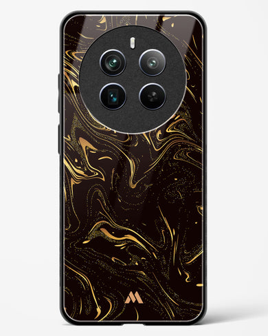 Black Gold Marble Glass Case Phone Cover (Realme)