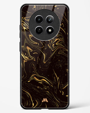 Black Gold Marble Glass Case Phone Cover (Realme)