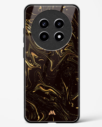 Black Gold Marble Glass Case Phone Cover (Realme)