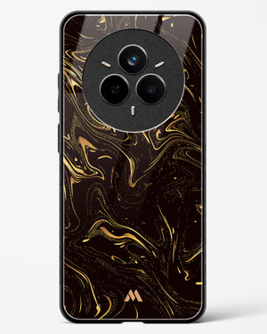 Black Gold Marble Glass Case Phone Cover (Realme)