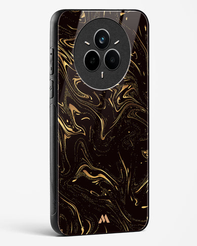 Black Gold Marble Glass Case Phone Cover (Realme)