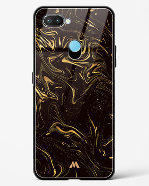 Black Gold Marble Glass Case Phone Cover-(Realme)