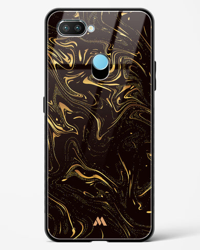 Black Gold Marble Glass Case Phone Cover (Realme)