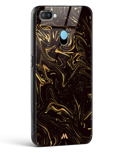 Black Gold Marble Glass Case Phone Cover (Realme)