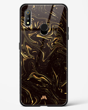 Black Gold Marble Glass Case Phone Cover (Realme)