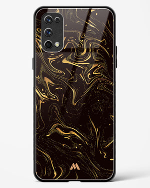 Black Gold Marble Glass Case Phone Cover-(Realme)