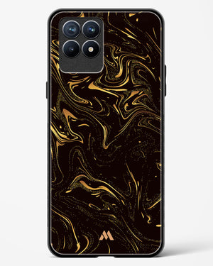 Black Gold Marble Glass Case Phone Cover-(Realme)