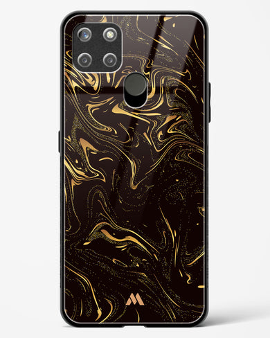 Black Gold Marble Glass Case Phone Cover (Realme)