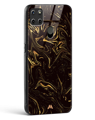 Black Gold Marble Glass Case Phone Cover (Realme)