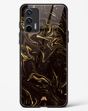 Black Gold Marble Glass Case Phone Cover (Realme)