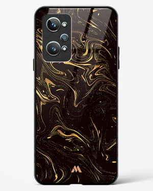 Black Gold Marble Glass Case Phone Cover (Realme)