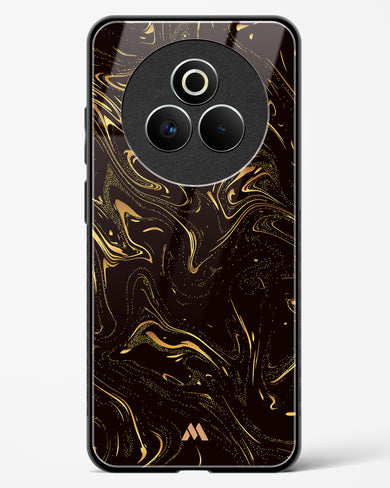 Black Gold Marble Glass Case Phone Cover (Realme)