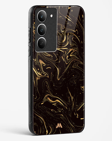 Black Gold Marble Glass Case Phone Cover (Realme)
