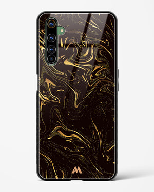 Black Gold Marble Glass Case Phone Cover (Realme)