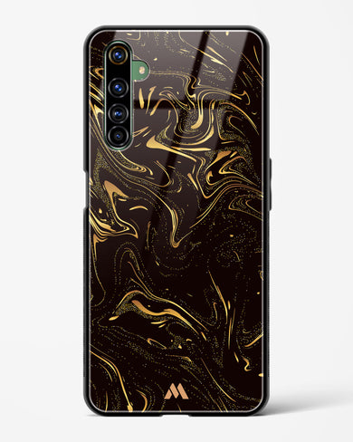 Black Gold Marble Glass Case Phone Cover (Realme)