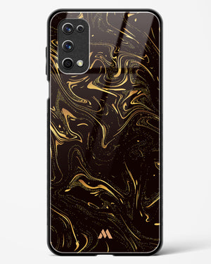 Black Gold Marble Glass Case Phone Cover (Realme)