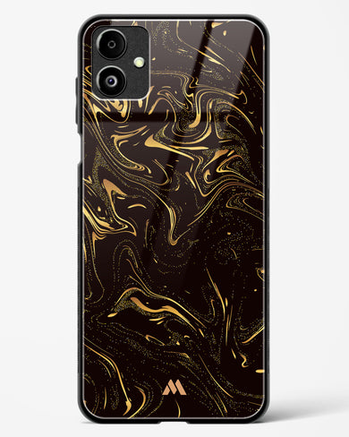 Black Gold Marble Glass Case Phone Cover (Samsung)
