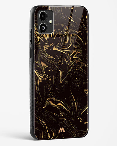 Black Gold Marble Glass Case Phone Cover (Samsung)