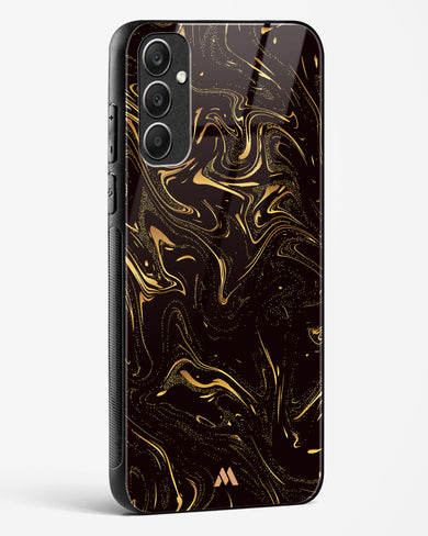 Black Gold Marble Glass Case Phone Cover (Samsung)