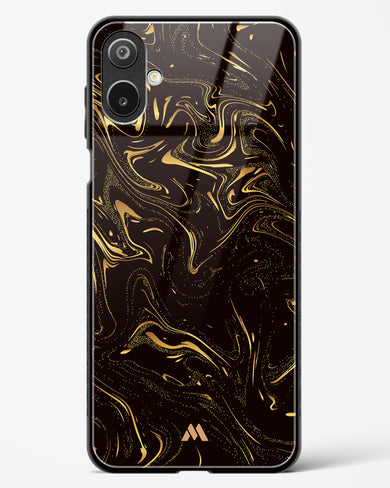 Black Gold Marble Glass Case Phone Cover (Samsung)