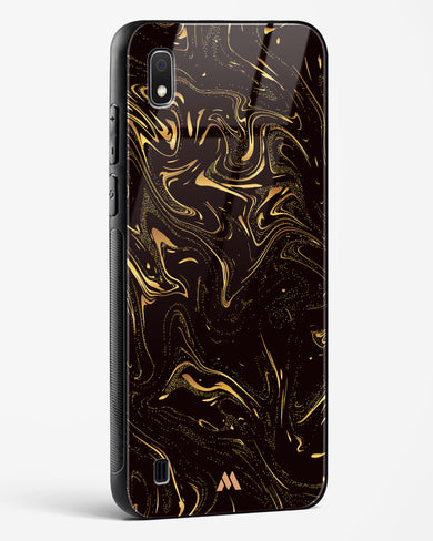 Black Gold Marble Glass Case Phone Cover-(Samsung)