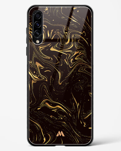 Black Gold Marble Glass Case Phone Cover (Samsung)