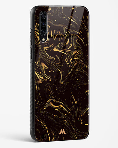 Black Gold Marble Glass Case Phone Cover (Samsung)