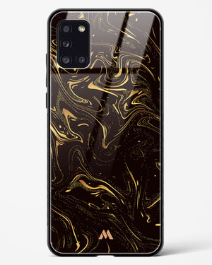 Black Gold Marble Glass Case Phone Cover (Samsung)