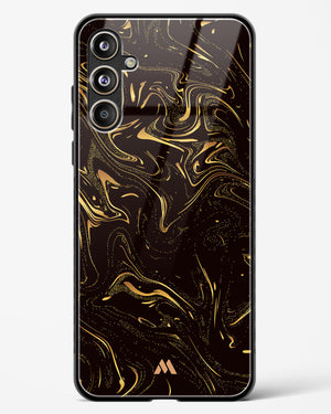 Black Gold Marble Glass Case Phone Cover (Samsung)