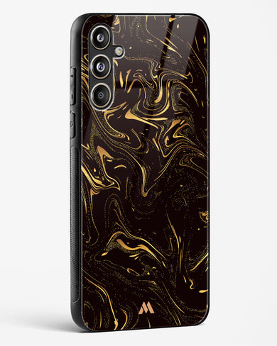 Black Gold Marble Glass Case Phone Cover (Samsung)
