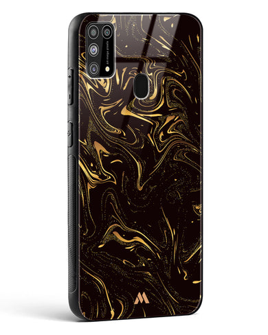 Black Gold Marble Glass Case Phone Cover-(Samsung)