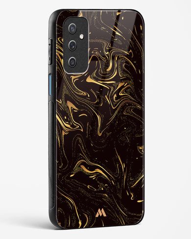 Black Gold Marble Glass Case Phone Cover-(Samsung)