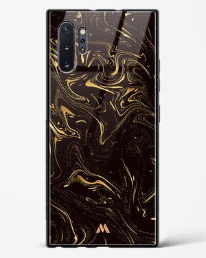 Black Gold Marble Glass Case Phone Cover (Samsung)