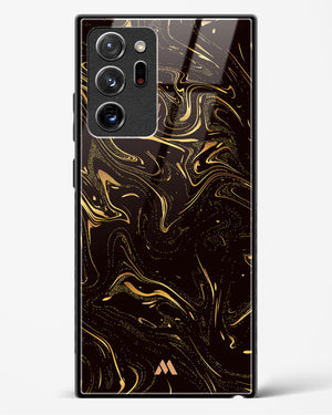 Black Gold Marble Glass Case Phone Cover (Samsung)
