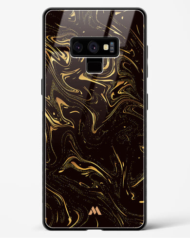 Black Gold Marble Glass Case Phone Cover (Samsung)