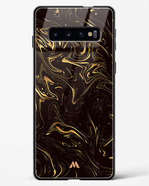 Black Gold Marble Glass Case Phone Cover (Samsung)