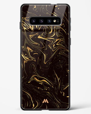 Black Gold Marble Glass Case Phone Cover (Samsung)
