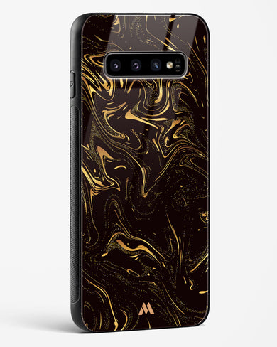 Black Gold Marble Glass Case Phone Cover (Samsung)