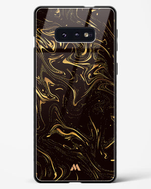 Black Gold Marble Glass Case Phone Cover (Samsung)