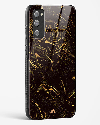 Black Gold Marble Glass Case Phone Cover (Samsung)