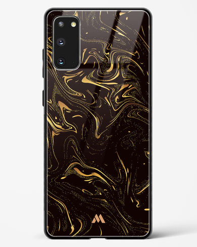 Black Gold Marble Glass Case Phone Cover (Samsung)