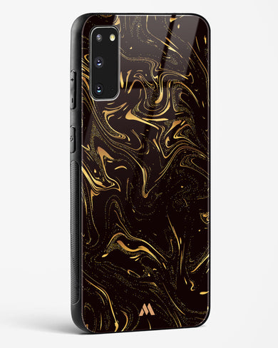 Black Gold Marble Glass Case Phone Cover (Samsung)
