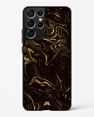 Black Gold Marble Glass Case Phone Cover (Samsung)