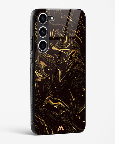 Black Gold Marble Glass Case Phone Cover (Samsung)
