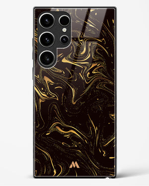 Black Gold Marble Glass Case Phone Cover (Samsung)