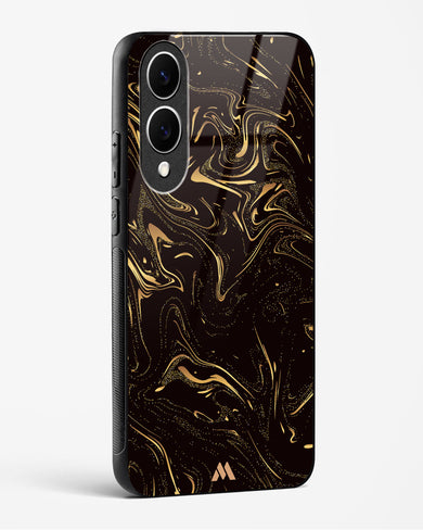 Black Gold Marble Glass Case Phone Cover (Samsung)