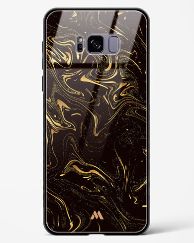 Black Gold Marble Glass Case Phone Cover (Samsung)