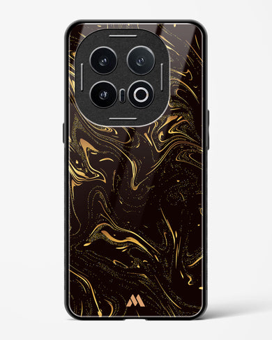 Black Gold Marble Glass Case Phone Cover (Vivo)