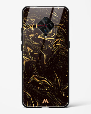 Black Gold Marble Glass Case Phone Cover (Vivo)