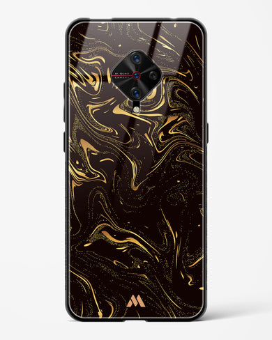 Black Gold Marble Glass Case Phone Cover (Vivo)